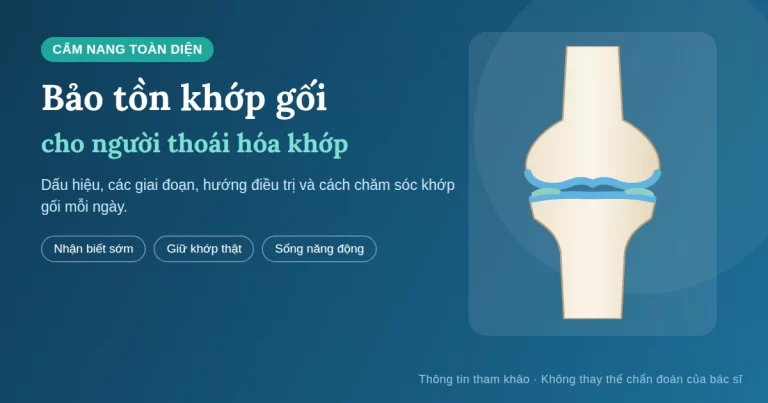 Bảo Tồn Khớp Gối: Cẩm Nang Toàn Diện Cho Người Thoái Hóa Khớp
