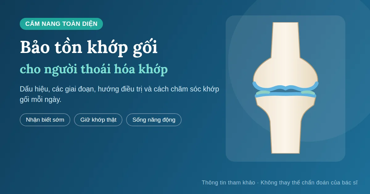 Bảo Tồn Khớp Gối: Cẩm Nang Toàn Diện Cho Người Thoái Hóa Khớp